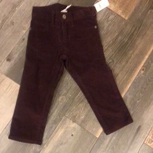 2T boys maroon pants. NWT